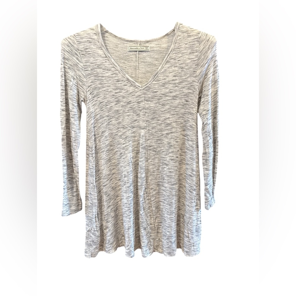 Abercrombie & Fitch Heathered Long Sleeve Dress